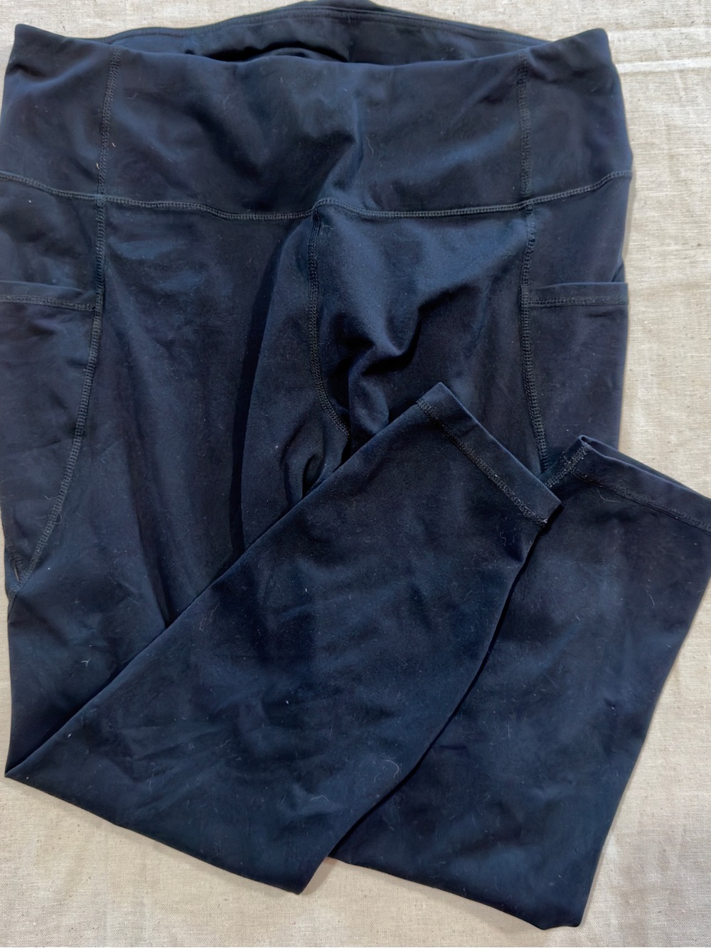 Yogalicious Kids Black High-Waist Leggings with Side Pockets